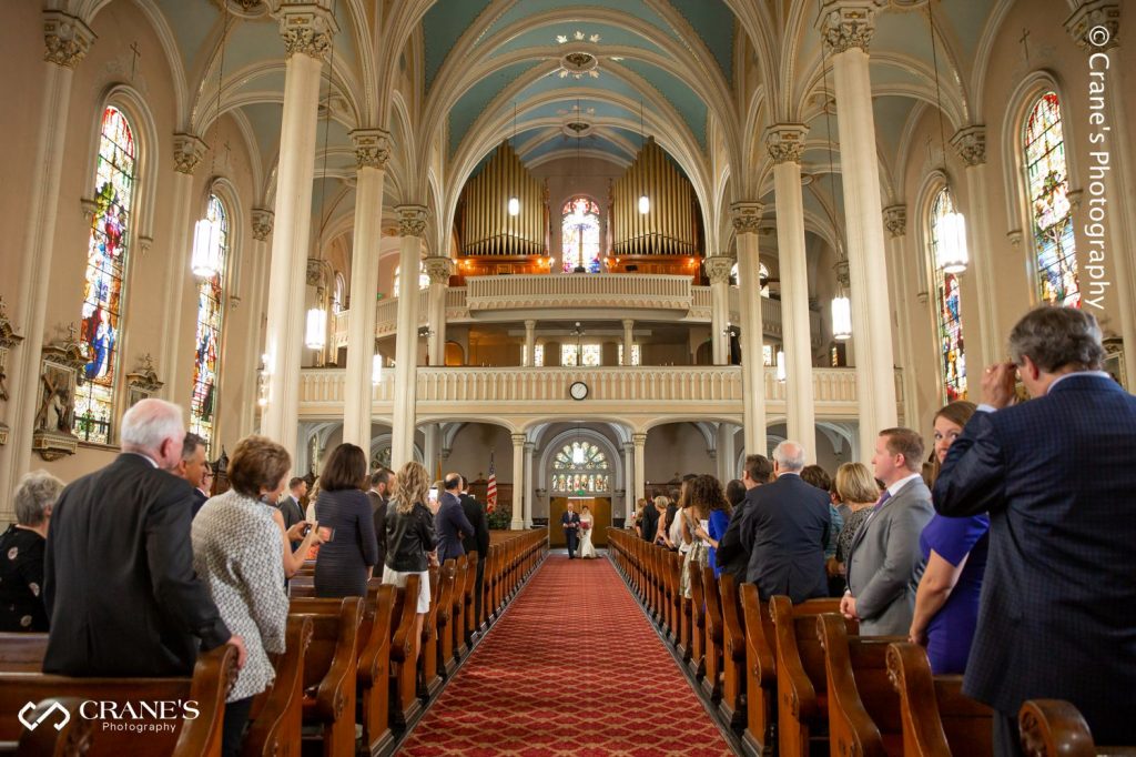 A Catholic Wedding Ceremony at St. Michael's Church in Old Town in Chicago