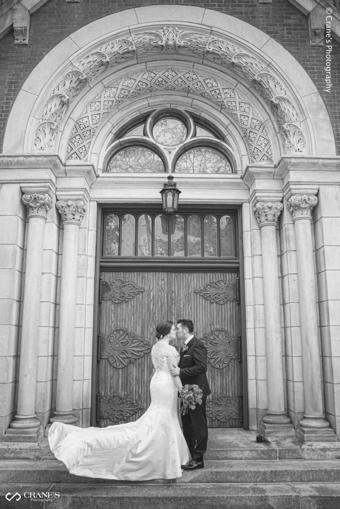A Catholic Wedding Ceremony at St. Michaels Church in Old Town in Chicago.