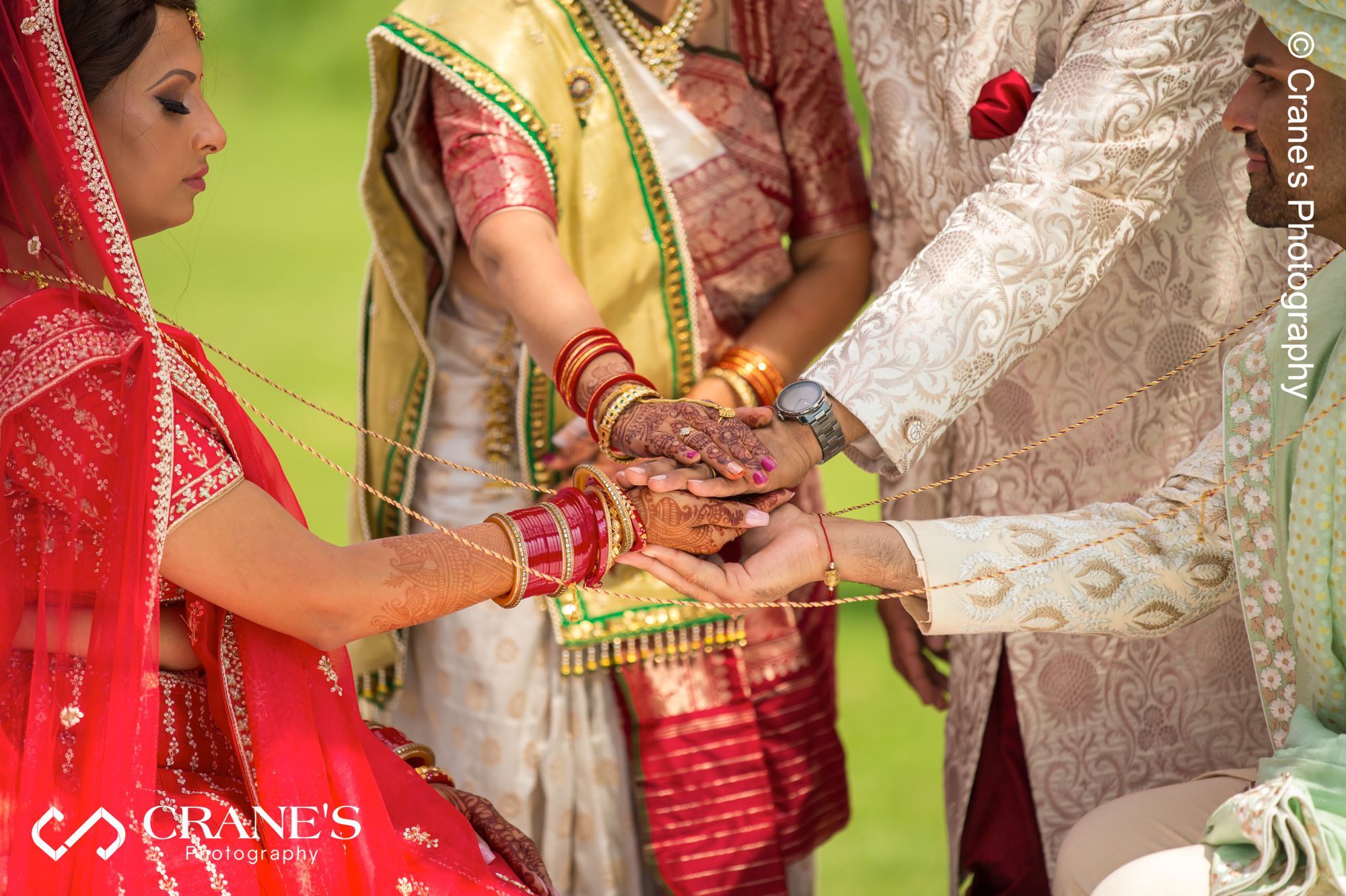 An outdoor Indian wedding ceremony in Chicago