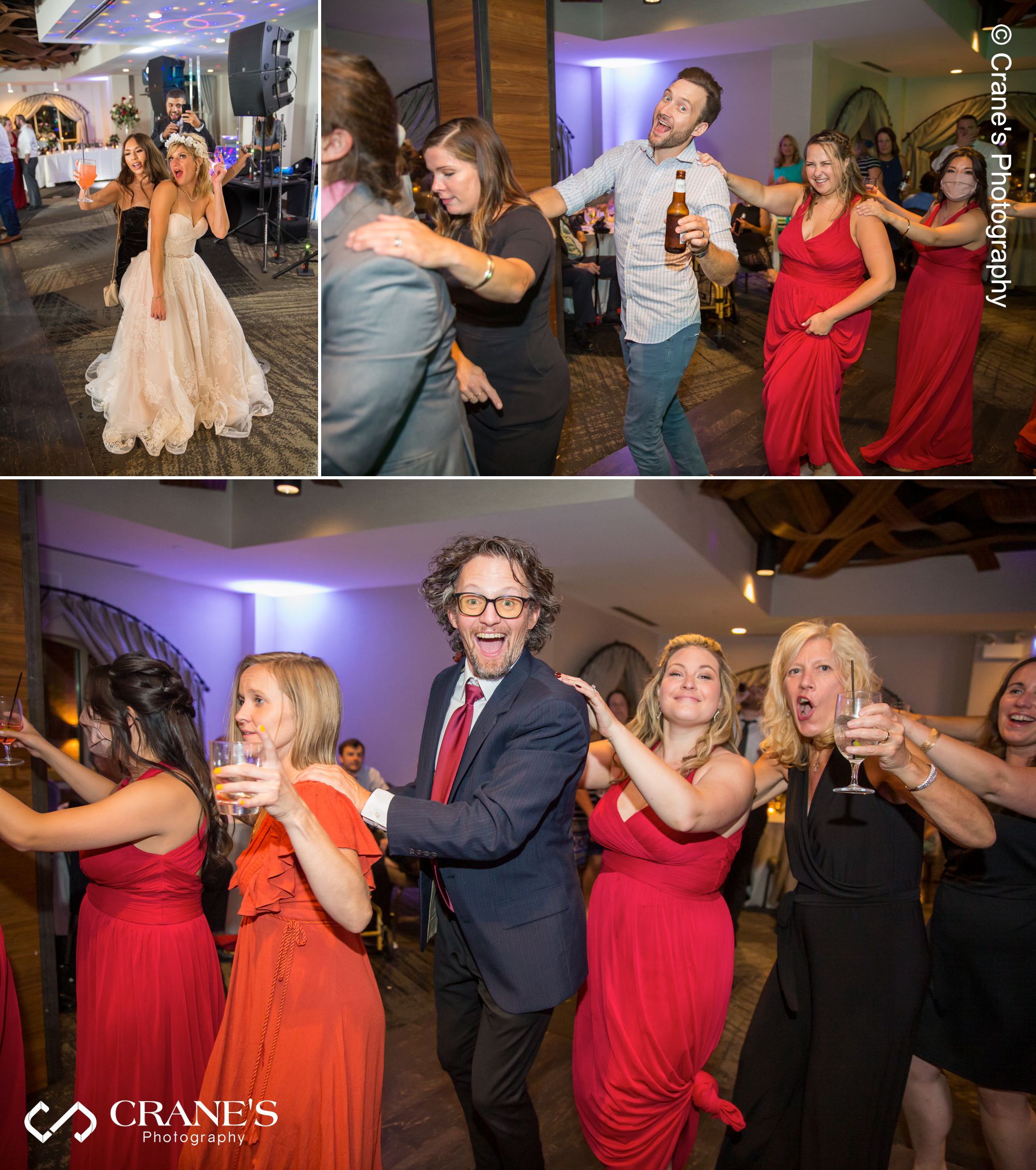 Wedding celebration at Elements at Water Street in Naperville