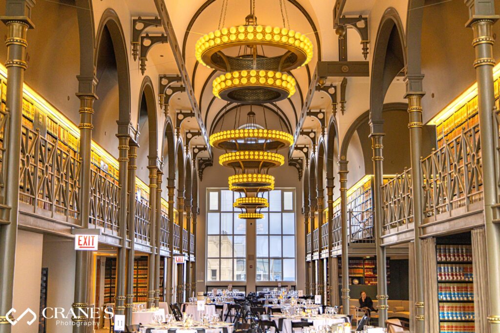 Wedding reception at The Library at 190 South LaSalle.