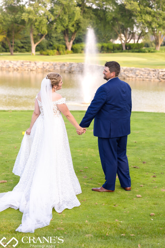 Wedding photography outdoor session at Bloomingdale Golf Club.