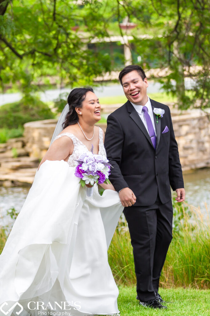 Hyatt Lodge wedding photography is about capturing the joy and fun between the couple.